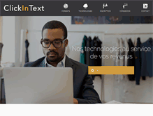 Tablet Screenshot of clickintext.com